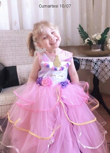 24-36 Ay Beden Unicorn Kostümü 