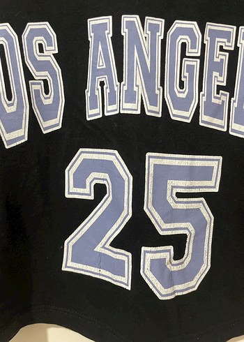 s Beden siyah Renk Kız Siyah Los Angeles Tişört