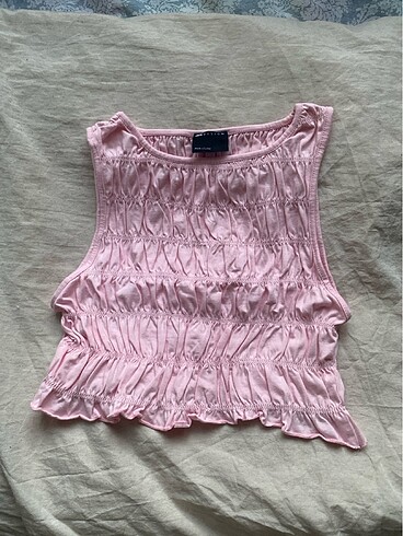 Pembe crop bluz Asos
