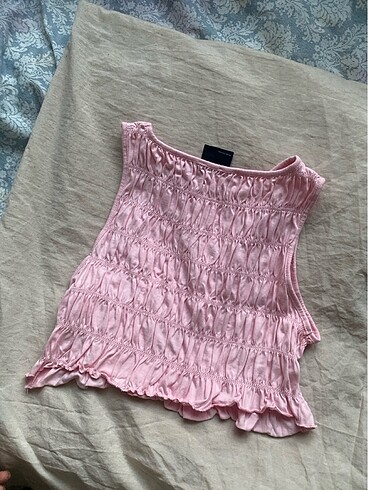 s Beden pembe Renk Pembe crop bluz Asos