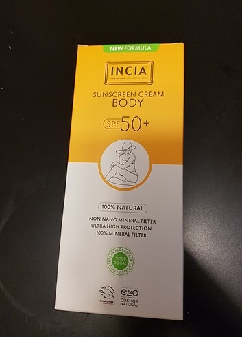 INCIA Vücut Güneş Kremi 150 ml 2027 SKT