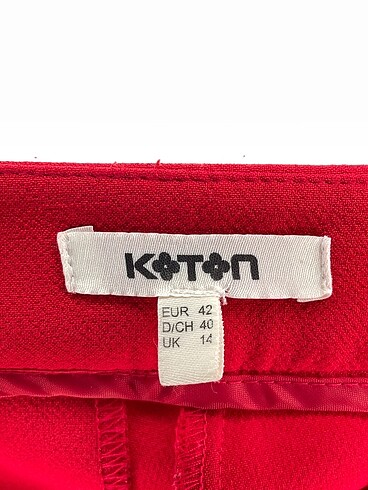 42 Beden kırmızı Renk Koton Kumaş Pantolon %70 İndirimli.