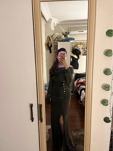 Karen Millen Omzu açık şık elbise