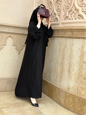 Boncuk Islemeli Abaya