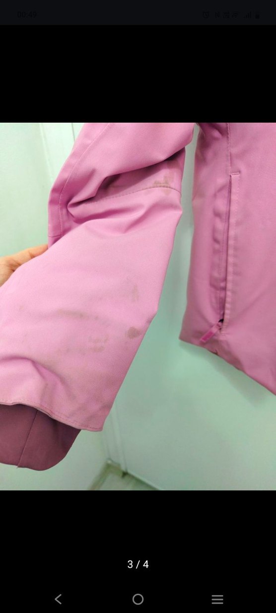 Pembe Kapüşonlu Çocuk Kayak Mont - Görsel 3