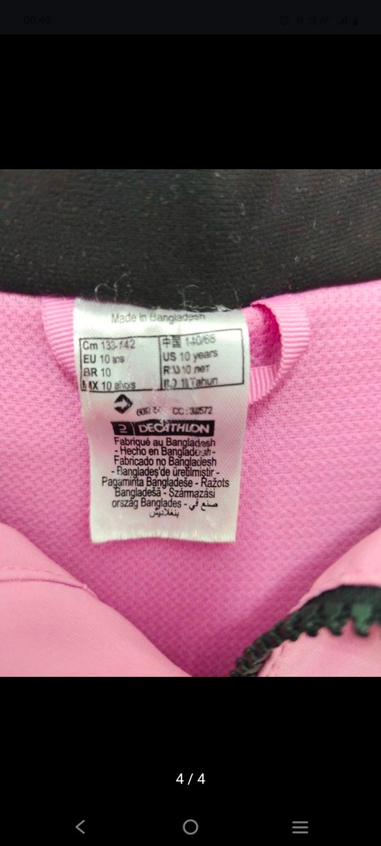 Pembe Kapüşonlu Çocuk Kayak Mont - Görsel 4