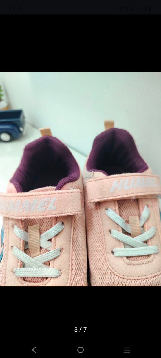 Kız Çocuk Pembe Cırtlı Spor Ayakkabı - Görsel 3