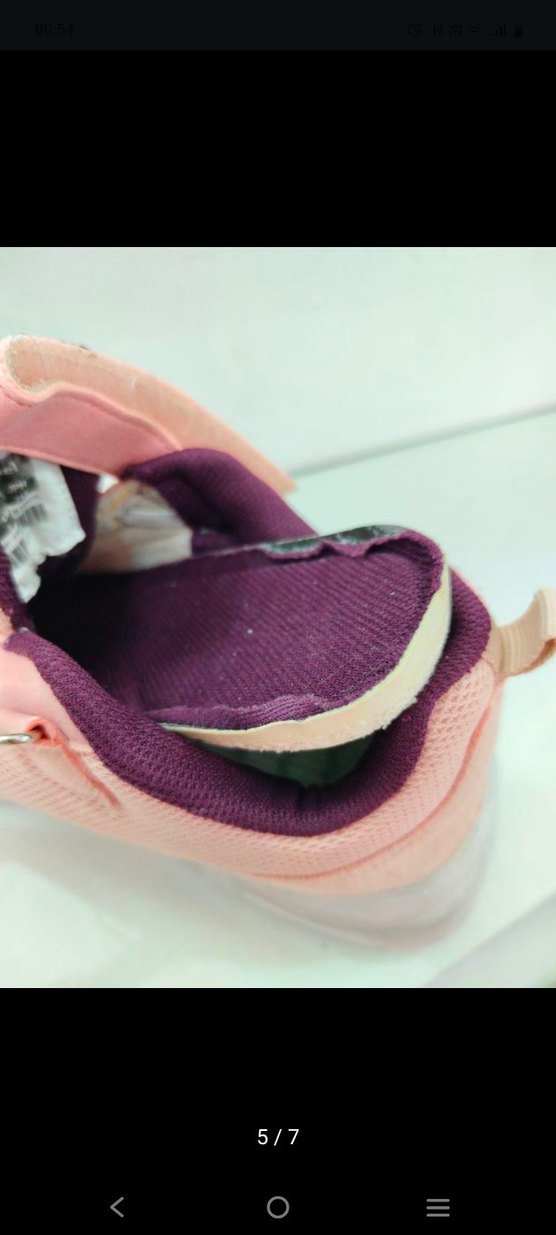 Kız Çocuk Pembe Cırtlı Spor Ayakkabı - Görsel 5