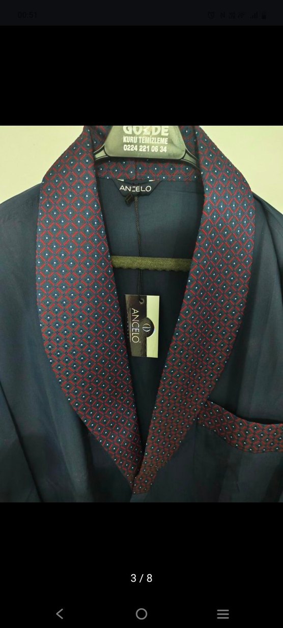 Mavi Desenli Erkek Pijama Takımı - Görsel 3