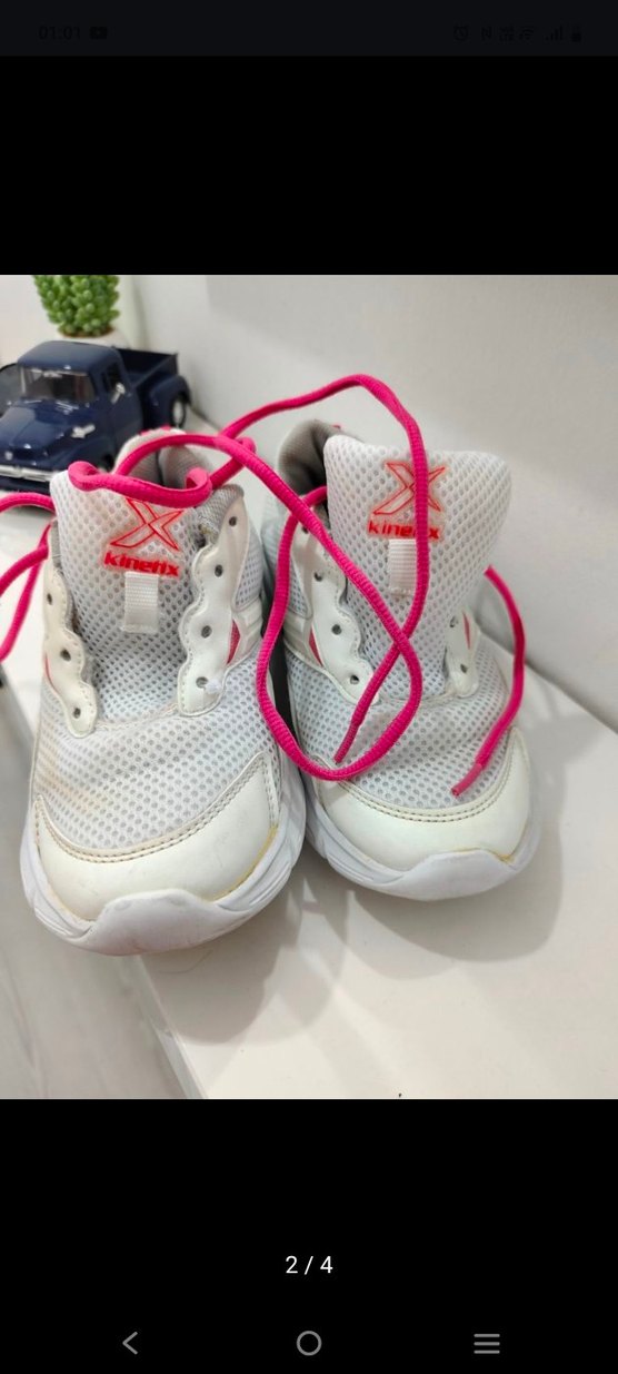 Beyaz Spor Ayakkabı, Elastik Bağcıklı - Görsel 2