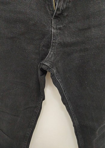 Gri Kadın Denim Midi Pantolon - Görsel 4