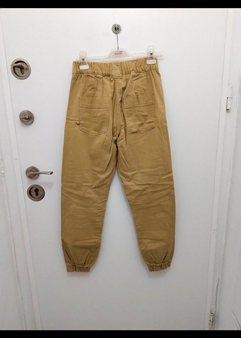 Bej  Kadın Kot Düğmeli - Görsel 3