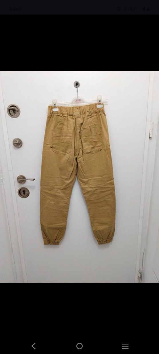 Bej  Kadın Kot Düğmeli - Görsel 3