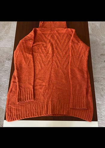 Bohem Tarz Kadın Yüksek Yaka Triko - Görsel 2