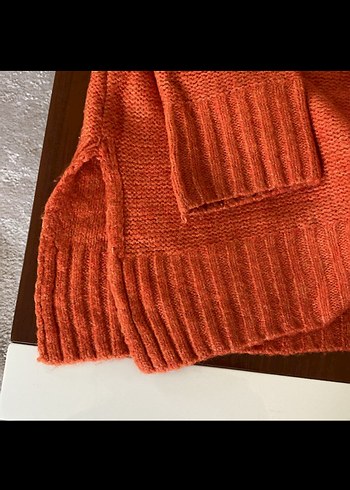 Bohem Tarz Kadın Yüksek Yaka Triko - Görsel 4