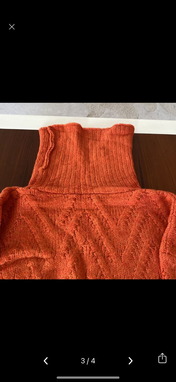 Bohem Tarz Kadın Yüksek Yaka Triko - Görsel 3