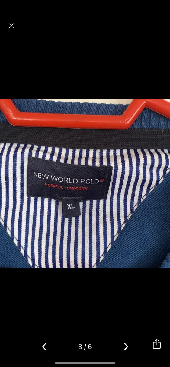 Mavi Erkek Triko Kazak Uzun Kollu - Görsel 3