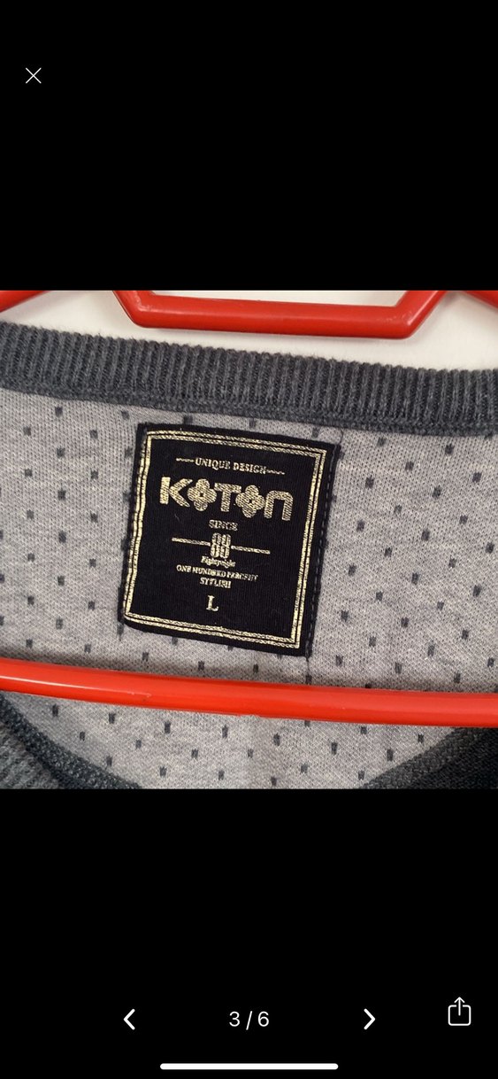 Gri V Yaka Erkek Yün Kazak - Görsel 3