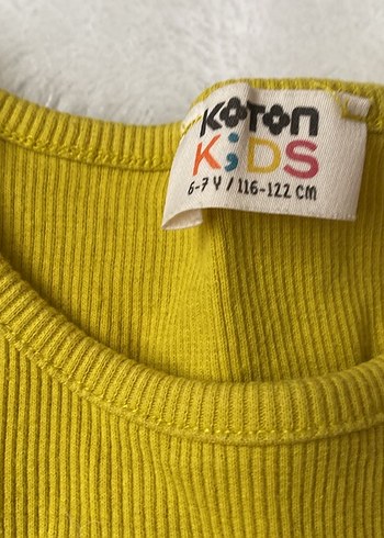 Kız Çocuk Sarı Uzun Kollu Basic Tişört - Görsel 4