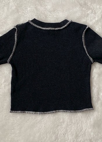 Kız Çocuk crop Kazak - Görsel 5