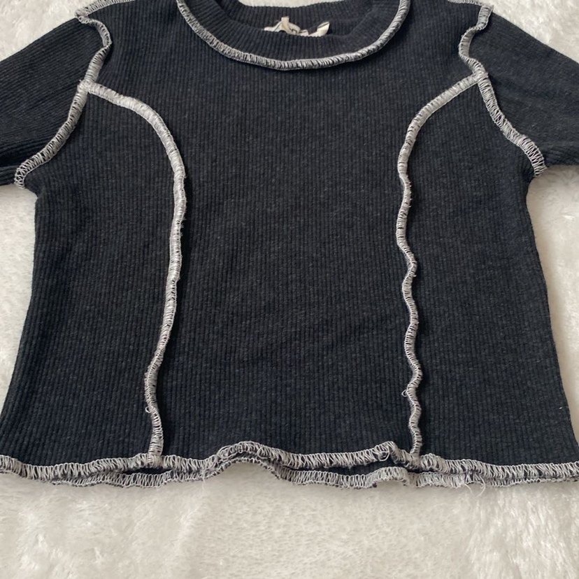 Kız Çocuk crop Kazak - Görsel 3