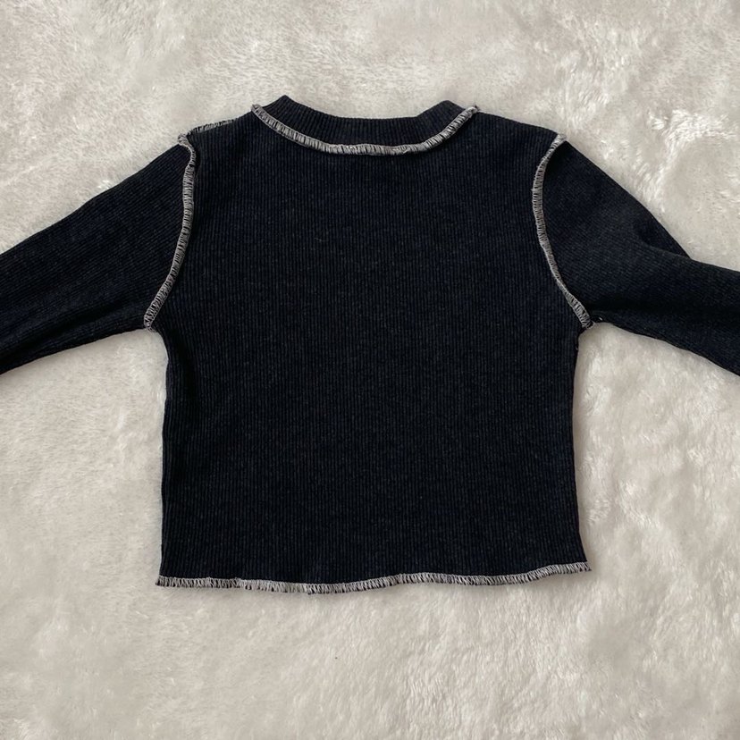 Kız Çocuk crop Kazak - Görsel 5