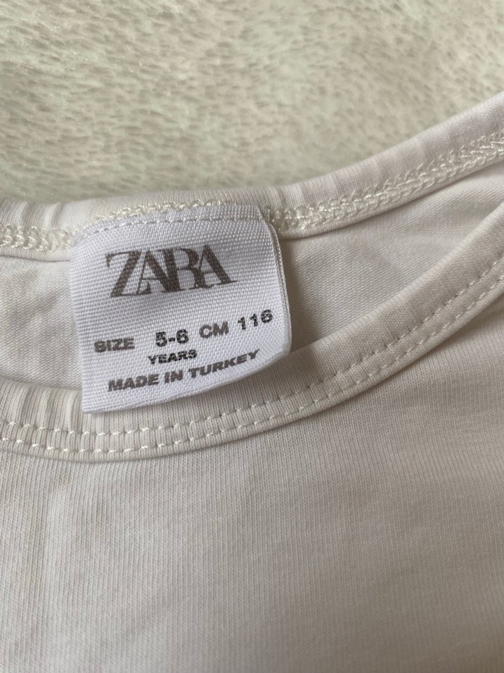 Kız Çocuk Beyaz Dantelli Uzun Kollu Bluz - Görsel 4