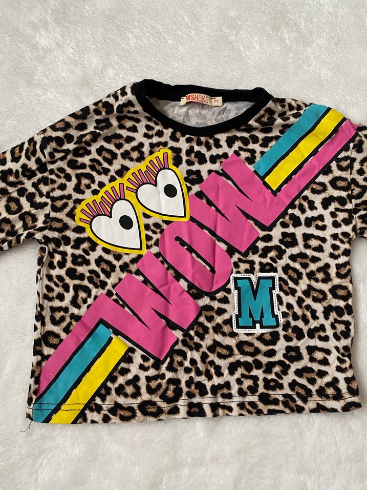 Kız Çocuk Renkli Desenli Uzun Kollu bluz - Görsel 3