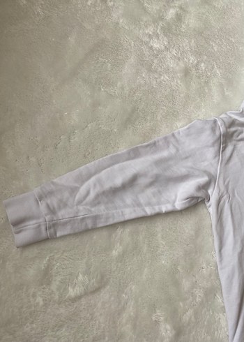 Kapüşonlu Beyaz Baskılı çocuk Sweatshirt - Görsel 4