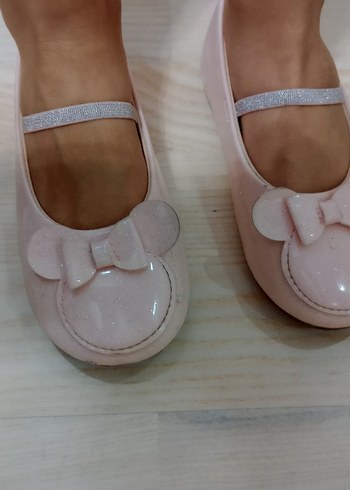 Pembe Klasik Fiyonklu Kız Babet Ayakkabı - Görsel 2