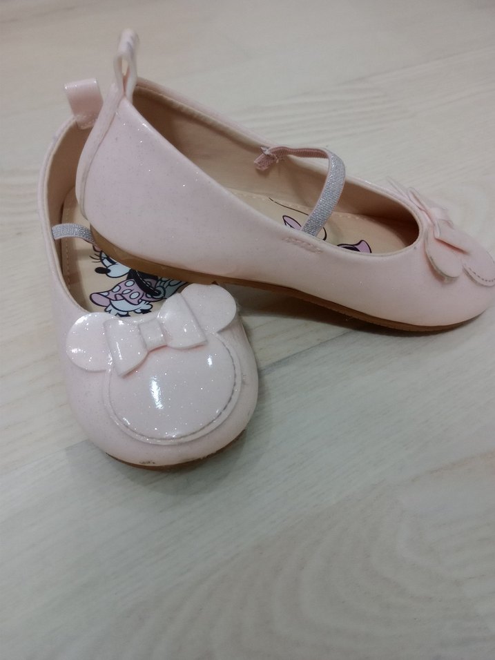Pembe Klasik Fiyonklu Kız Babet Ayakkabı - Görsel 3