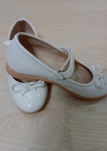 Kız Çocuk Beyaz Fiyonklu Babet - Görsel 6