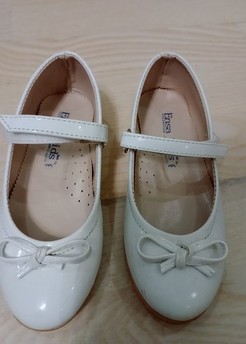 Kız Çocuk Beyaz Fiyonklu Babet - Görsel 3