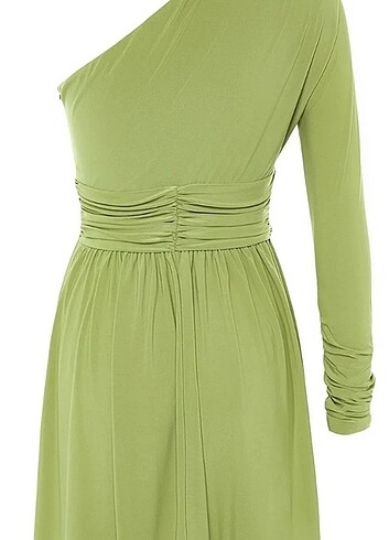 Trendyolmilla Açık Yeşil Belden Açılan Abiye Elbise 