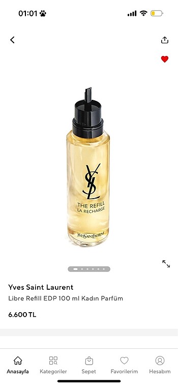  Beden Yves saint laurent libre 100 ml