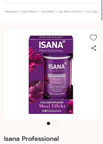 Isana Professional Volumenpuder Maxi Effekt saç hacimlendirici - Görsel 3