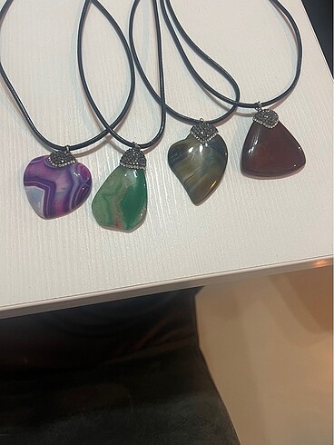 Doğal taş kolyeler, adet fiyatıdır - Görsel 3
