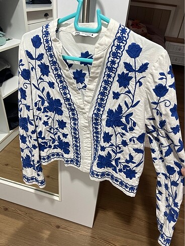 Zara Keten Ceket - Görsel 5