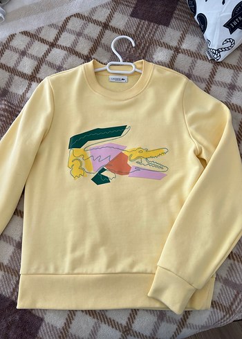 Sarı Baskılı Kadın Sweatshirt - Görsel 2