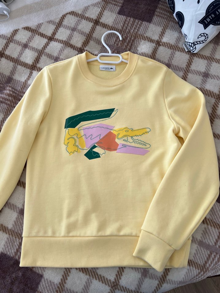 Sarı Baskılı Kadın Sweatshirt - Görsel 2