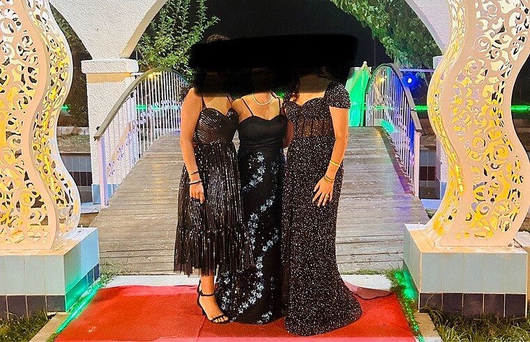 m Beden Trendyolmilla siyah abiye