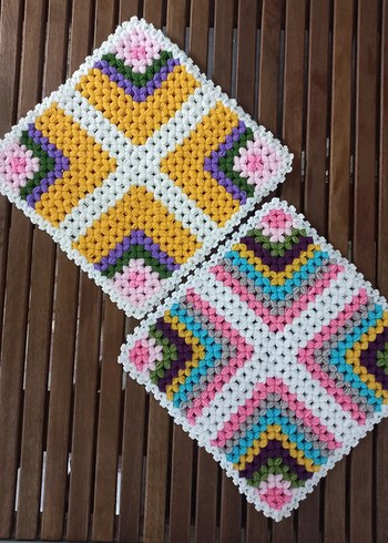 Renkli Kare İkili Lif - Görsel 2