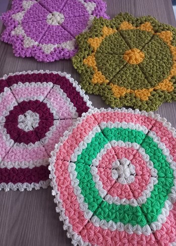 El Örgüsü Renkli Yuvarlak Lifler - Görsel 2