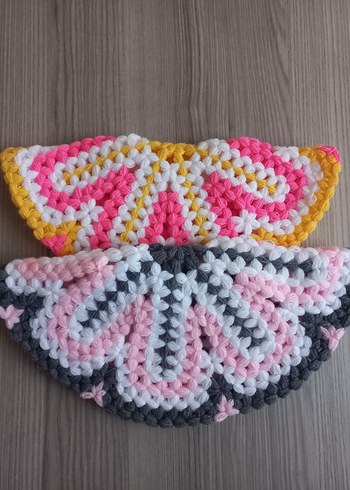 Renkli Örgü Yuvarlak Banyo Lifi - Görsel 6