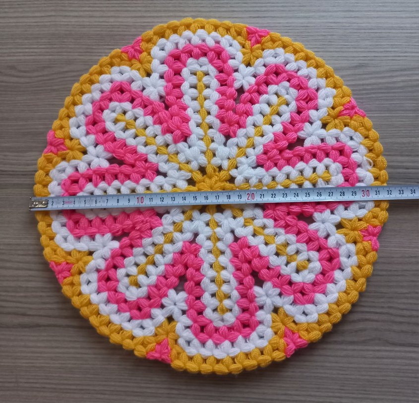 Renkli Örgü Yuvarlak Banyo Lifi - Görsel 3