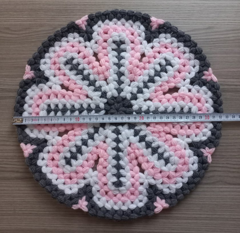 Renkli Örgü Yuvarlak Banyo Lifi - Görsel 2