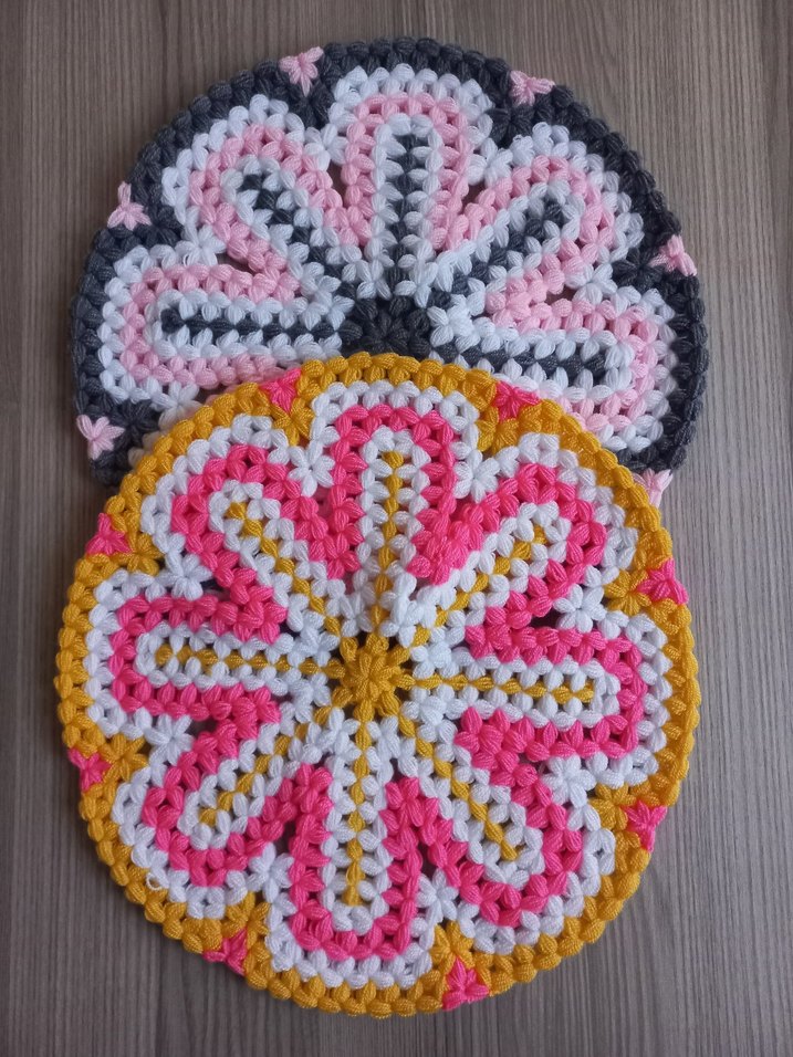 Renkli Örgü Yuvarlak Banyo Lifi - Görsel 4