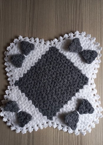 Gri Beyaz El Örgüsü Lif Seti - Görsel 7