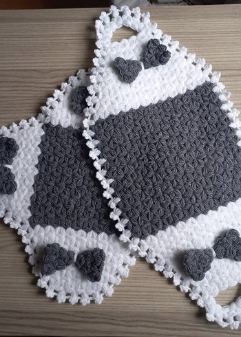 Gri Beyaz El Örgüsü Lif Seti - Görsel 6
