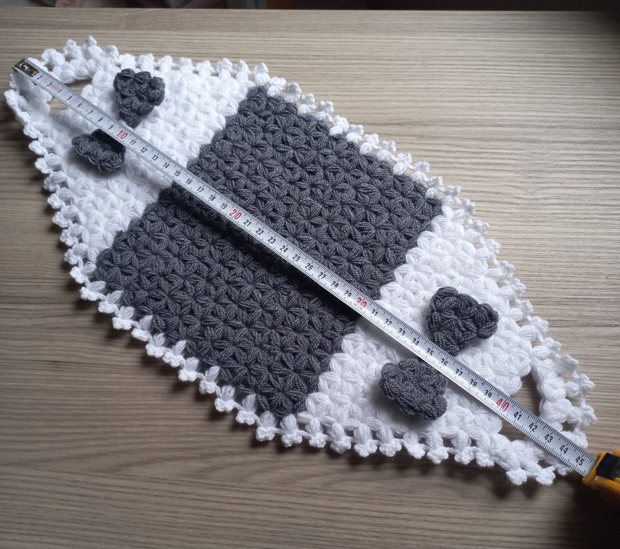 Gri Beyaz El Örgüsü Lif Seti - Görsel 4